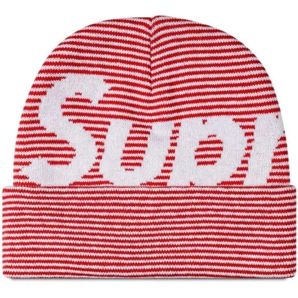 New Red Stripe Supreme Beanie